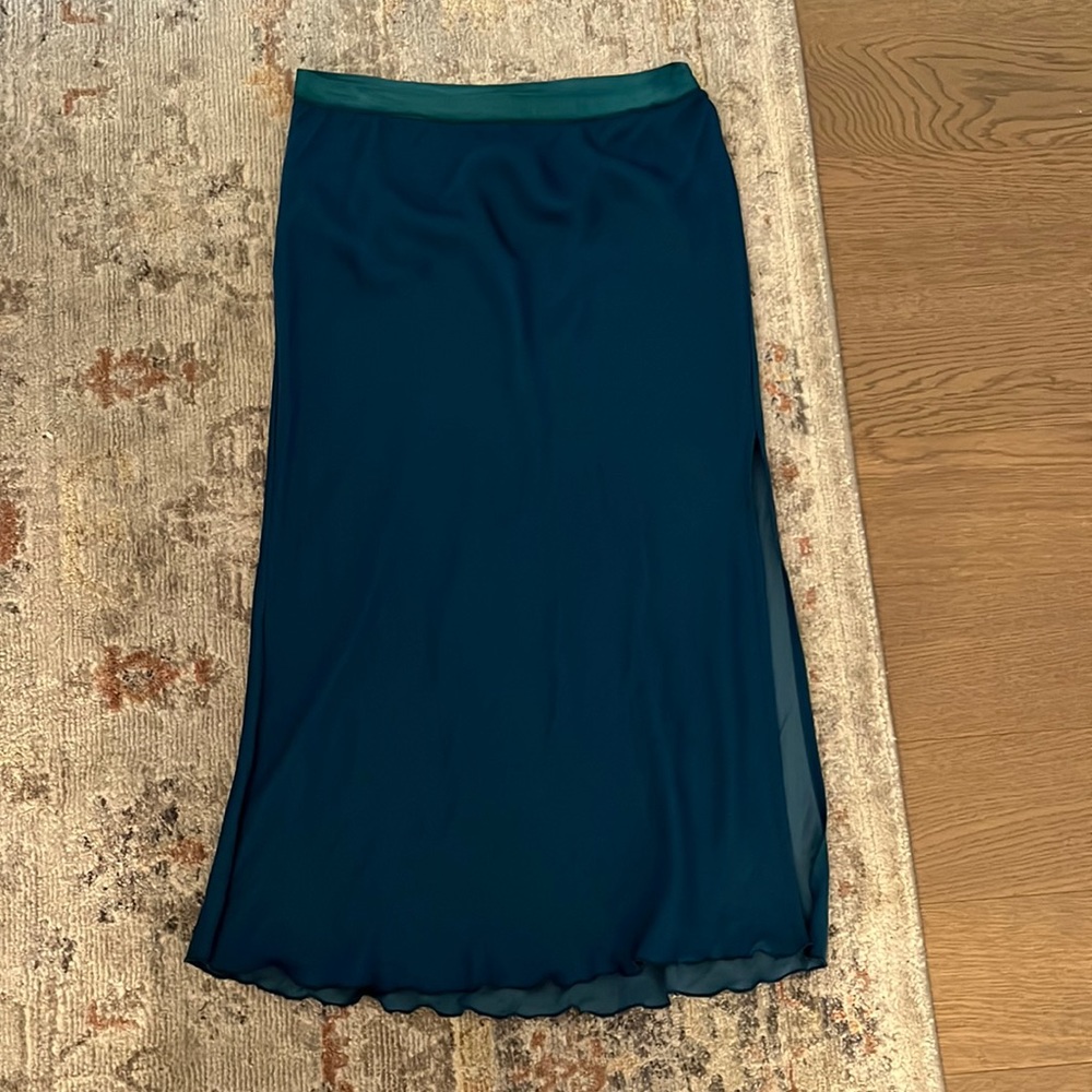 Free people midi slip skirt with slit